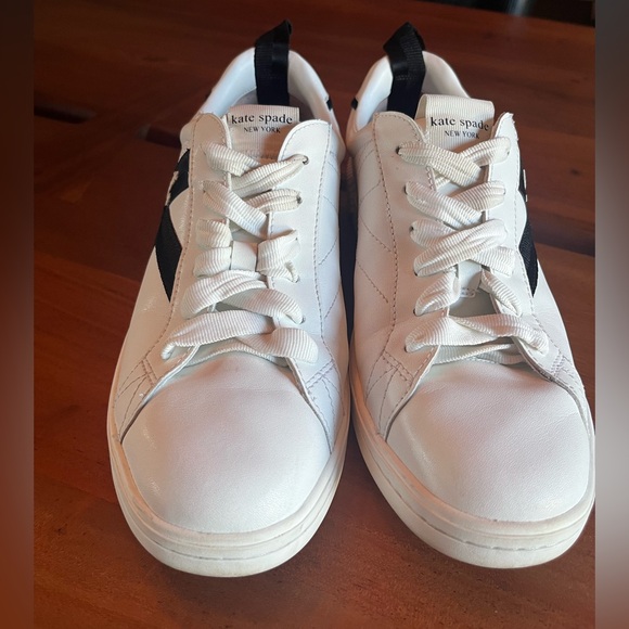 Kate Spade-K As In Kate Court Sneakers US 10B
EUR40.5 Black & White leather logo - Picture 4 of 15